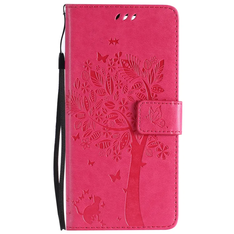 Роскошный Ретро Чехол из искусственной кожи для Moto G2 G4 G5 G5S Plus флип-чехол для телефона чехол для Moto C E4 E5 X Play Z Force кошелек Чехол Fundas - Цвет: Розово-красный