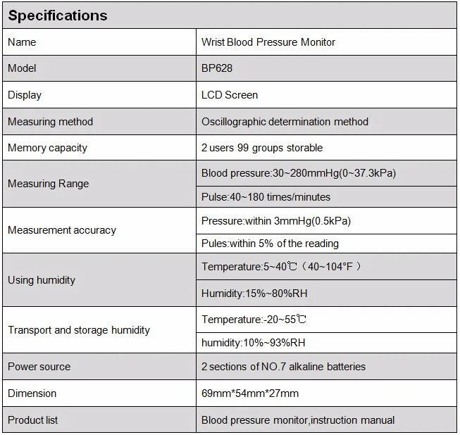 Automatissche Digitale Bloeddrukmeter Pols Manchet Arm Bloeddrukmeter Gauge Meten Armband Apparaat huishudelijke Monitor