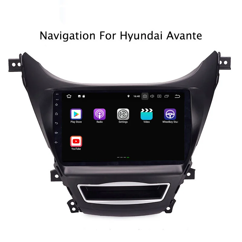 Clearance 9" 2G RAM 16G ROM Android 8.1 Car DVD Multimedia Player For Hyundai Elantra/Avante 2012-2014 GPS Navigation Radio Stereo Audio 3