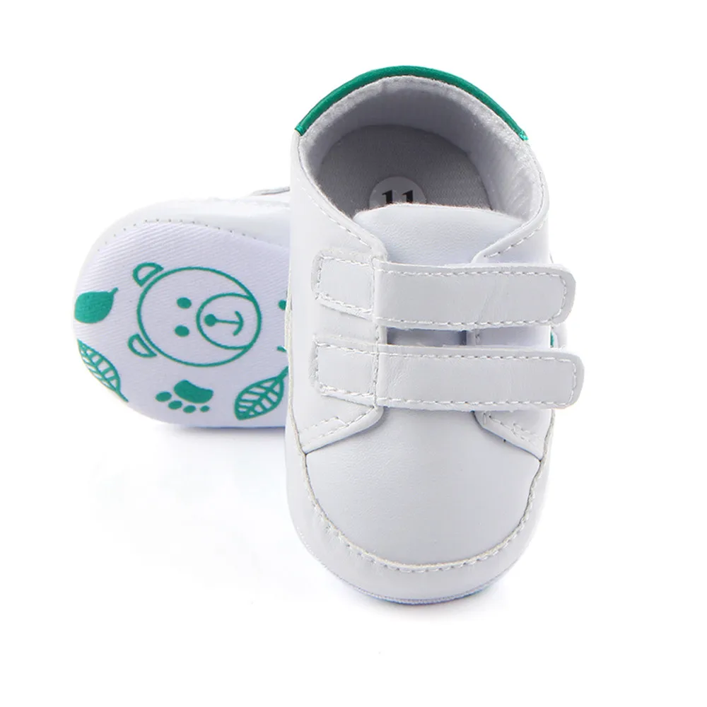 Новинка; Лидер продаж; милая однотонная обувь на мягкой подошве для маленьких мальчиков и девочек; обувь для самых маленьких кроссовки для новорожденных; bebek ayakkabi; отличный подарок для малышей;#06 - Цвет: Зеленый