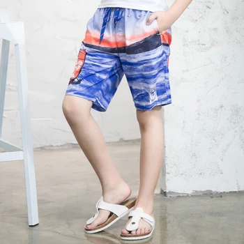 New Children Boys Shorts Beach Surf Swimwear Summer Quick Drying Kids Board Shorts Children BoardShorts Boys Short 5