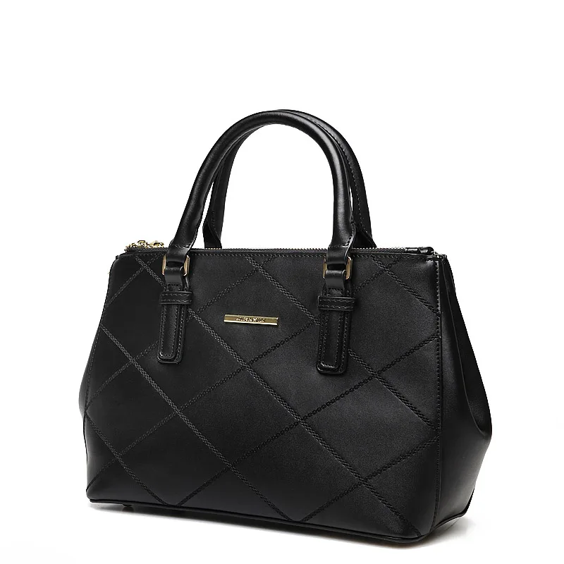 JIANXIU женские кожаные сумки дизайнерские сумки высокого качества Bolsa Sac основной Bolsos Mujer Bolsas Feminina сумка через плечо - Цвет: Black Handbags