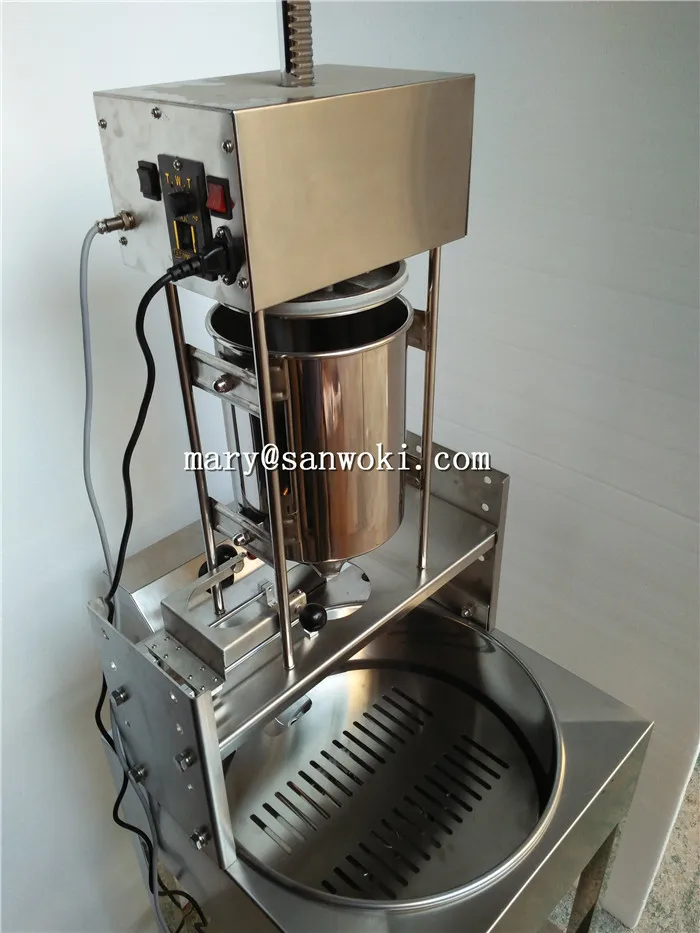 Commercial 3L Maquina para hacer churros with 6L gas fryer