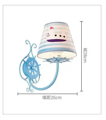 Средиземноморский настенный светильник для украшения детской комнаты светодиодный светильник для защиты глаз настенный светильник CL ET40