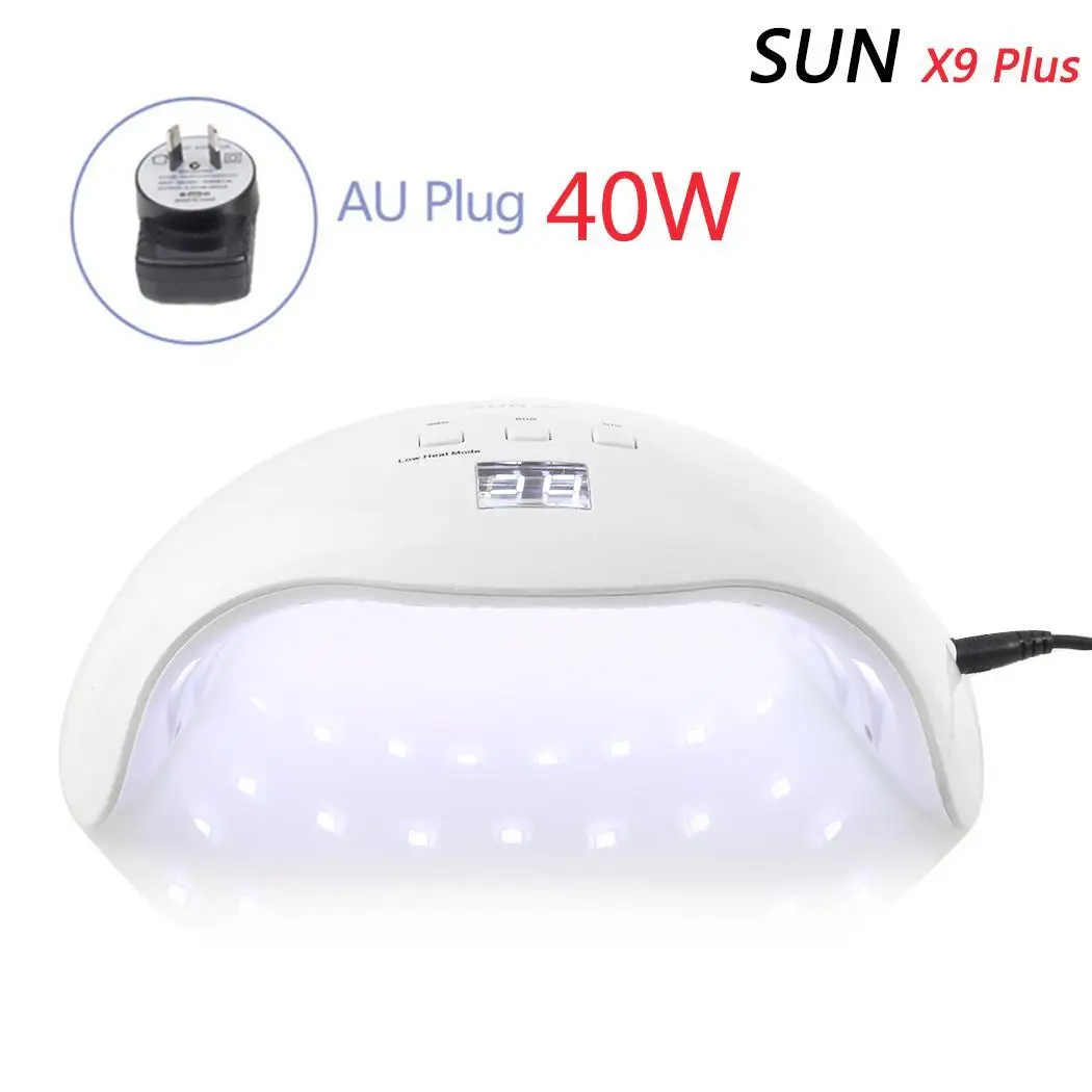 40W UV Gel Quick Dry LED Lamp Nail Dryer Adapter 30s, 60s, 99s (Low