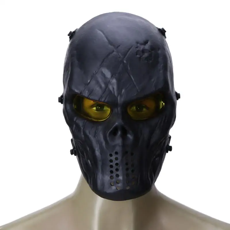 

Cycling Face Mask Skull Airsoft Party Mask TPR and PC Lens Skeleton CS Field Games Protection Mask Party Decor Cycling Equipment