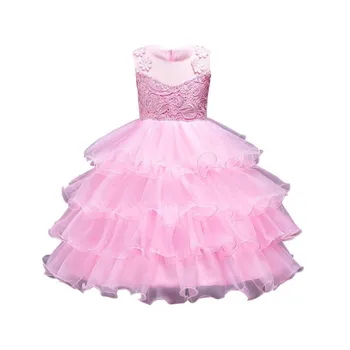 

Girl Princess Holiday Formal Party Flower Dress Costume Shiny Dresses Party Wedding Bridesmaid Vestidos