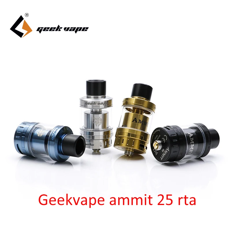

GeekVape Ammit 25 RTA Geekvape ammit 2ml/5ml Enhanced 3D Airflow System Upgrade Ammit RTA Tank for E Cigarette Mod