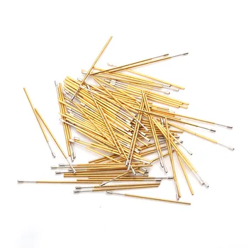 

Spring Test Probe Total Length 27.8mm Outer Diameter 0.68mm100pcs Gold Plated For Testing Circuit Board Instrument Tool PL50-D