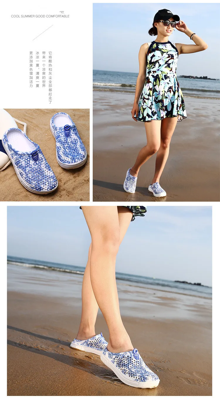 New Bohemia Beach Women slippers fashion Outside Summer Flat sandals women shoes Casual Breathable Jelly Shoes female NLD927 2