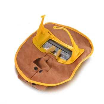 

New 1 Pcs Head-mounted Auto Darkening Welding Mask Welding Helmet Solar Energy Cow-leather&PC Lens&ABS For Welder Mask