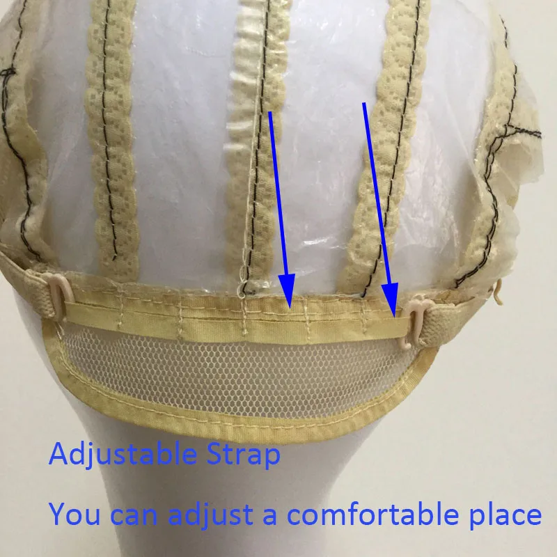 Кружевной парик без клея Кепка для изготовления париков с регулируемыми бретелями ткацкая шапка s для женщин сетка для волос и сетки для волос легкая шапка 6001