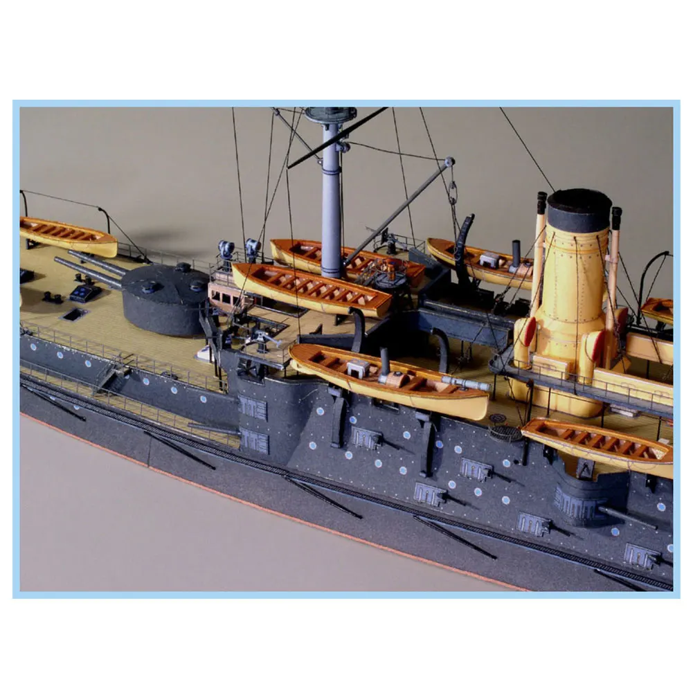3D военный корабль, 1:250, сделай сам, Царская Россия, темно-синий линкор, военный бумажный корабль, модель, наборы для игрушки для декора дома, детская игрушка