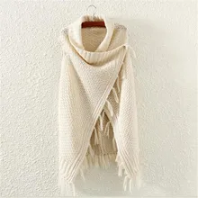 Европейская Новая мода, прочные кардиганы "летучая мышь", Стильная трикотажная одежда неправильной формы, Осень-зима, пончо, шаль, накидка, Свитера 60161