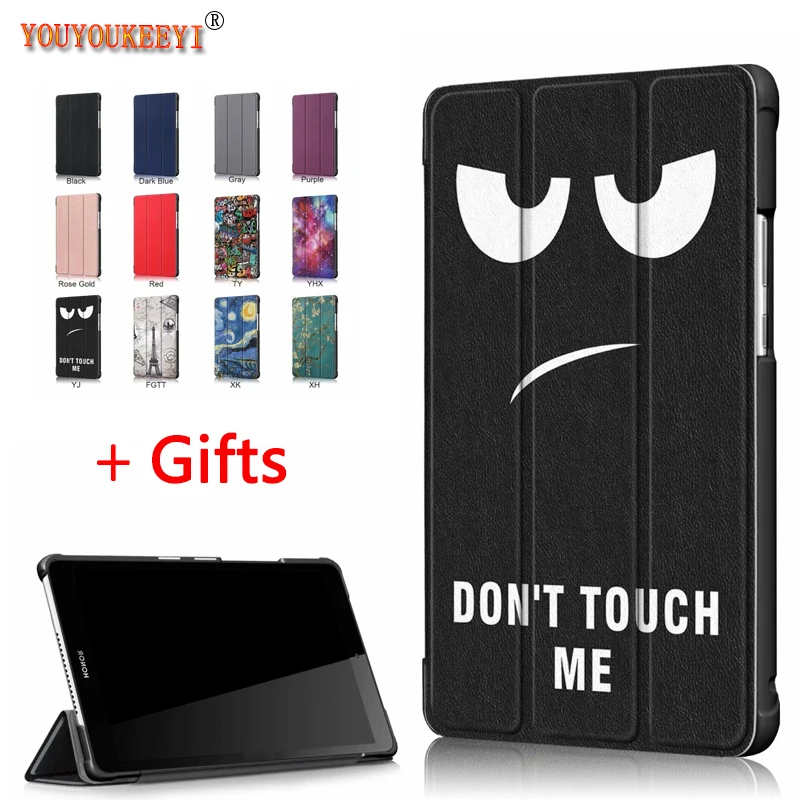 

Magnetic Flip PU Case Cover For Huawei Mediapad T5 8 inch tablet, Funda Stand Cover for Honor Tablet 5 JDN2-W09HN/AL00HN+gifts