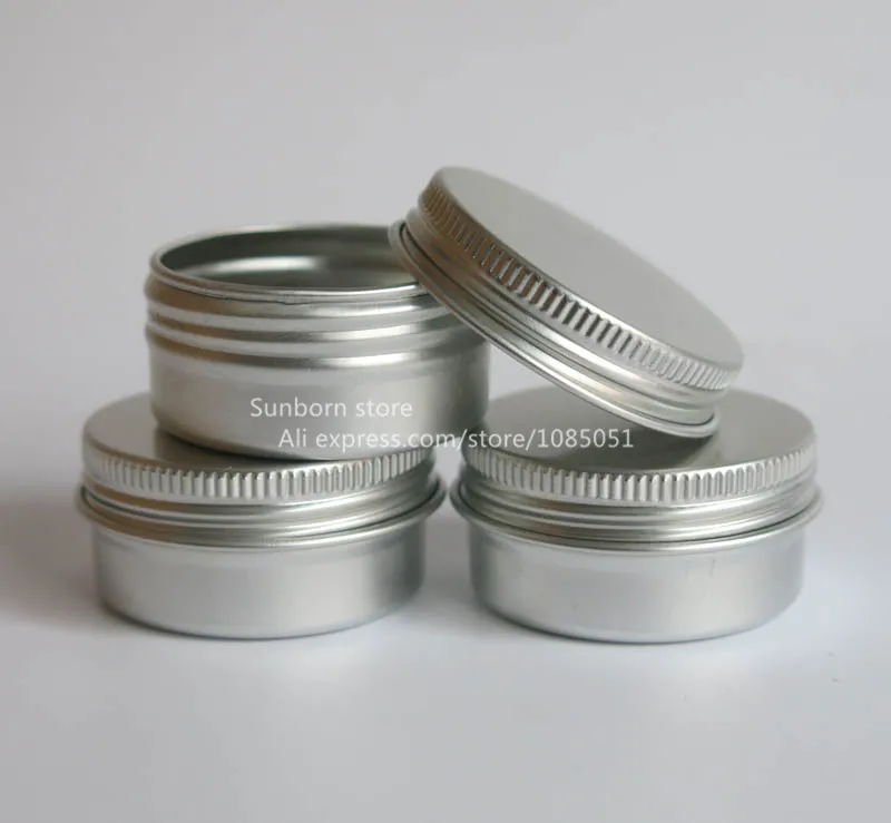 

500 x 15g cosmetic aluminum jar 15ml metal tin for cream packaging container