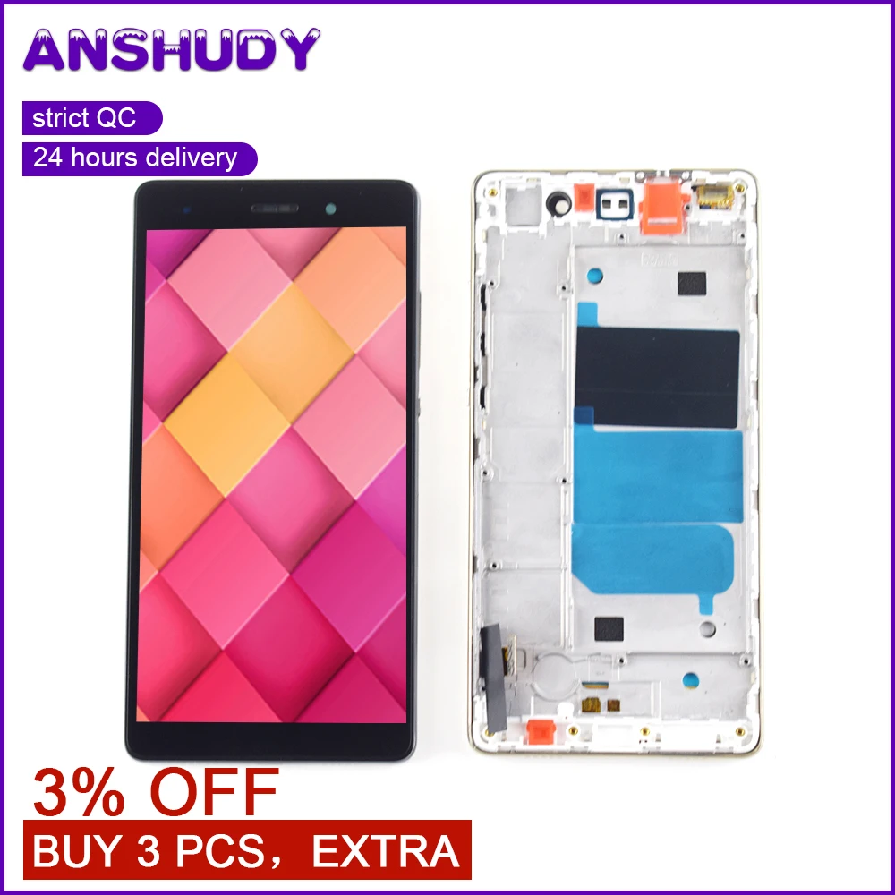 

LCD Replacement For Huawei P8 Lite ALE-L04 L21 TL00 L23 CL00 L02 UL00 LCD Display Touch Scree Digitizer Assembly Frame