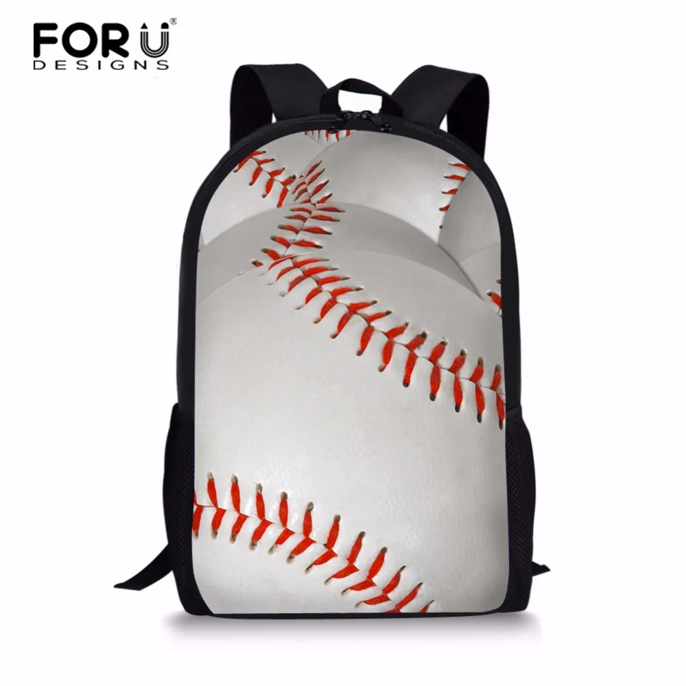

FORUDESIGNS 16 inch Kids School Bags For Boys Backpack Kid Baseballs Basketballs Primary School Backpacks Children Satchel