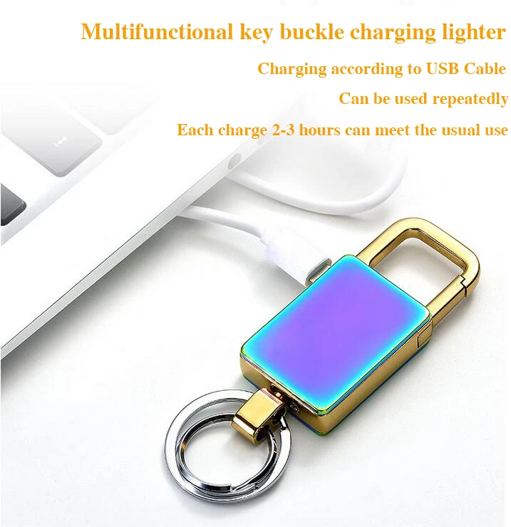 EMEC автомобильный брелок для ключей USB зарядка Зажигалка заряжаемый без огня isqueiro