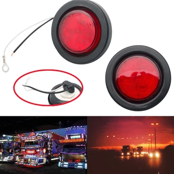 

2X12V Car Truck Trailer Light Side Marker Indicator Light with plug Lamp generic HL-F-090 Red Yellow