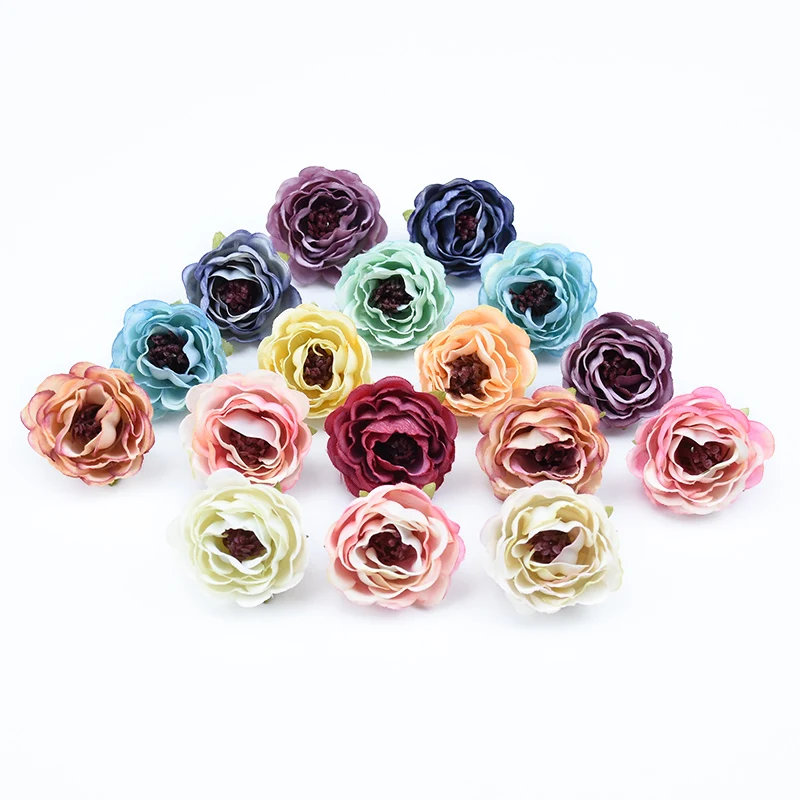 5pcs Autumn decoration diy christmas Garlands silk rose fake plants home wedding bridal accessories clearance artificial flowers