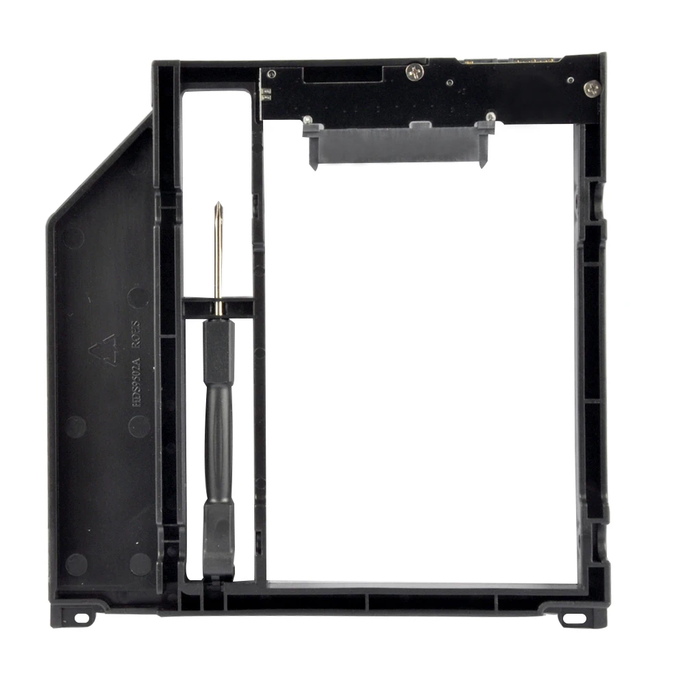 DeepFox пластиковые 2nd жесткий диск SSD HDD caddy 9 5 мм SATA 3 0 для 2 &quotSSD чехол Корпус Apple Macbook