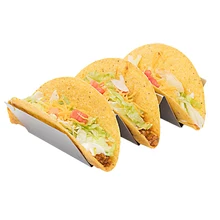 Подставка для Тако из нержавеющей стали Мексиканская стойка для еды 3 сетки раковины стенд