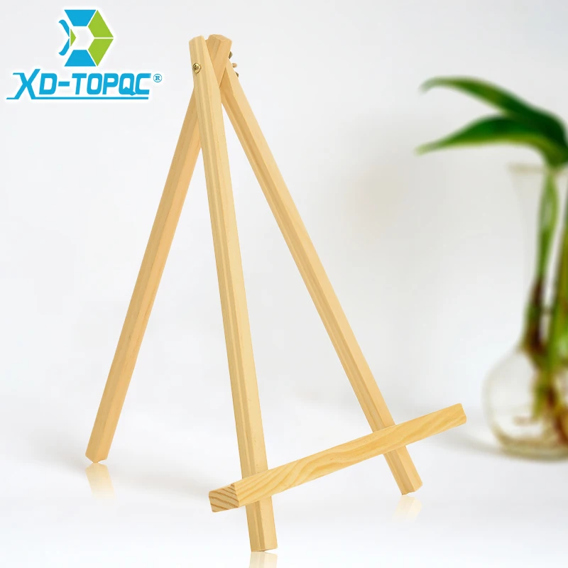 Pine Wood Easel For Cork Board 30x20cm Delicat Desktop Photo Advertisement Exhibition Painting Fold Artist Wooden Easels WE04 6 12 sets mini stretched artist canvas art board painting easel set wood display easel kit painting easel set wood display easel