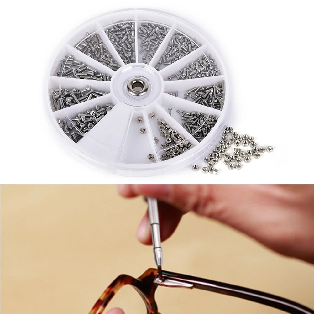 

600pcs/box 12 Kinds of Stainless Steel Small Screws Nuts Assortment Kit Repair Part Tools For Watch Eye Glasses Clock Hot Sale
