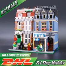 LEPIN 15009 Pet Shop Supermarket Model City Street Creator Building Blocks Minifigure Compatible Legeod 10218 Toys For Children