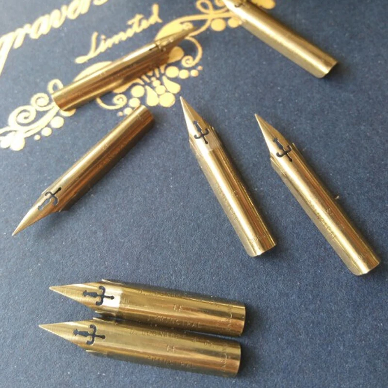 Modern Oblique Calligraphy Pen Nibs English Copperplate Script Dip Pen