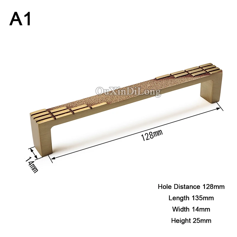 Топ Разработанный 10 шт. Античная Твердая латунь кухонная дверь мебельные ручки шкаф ручки для комода или шкафа с ящиками ручки и ручки - Цвет: A1