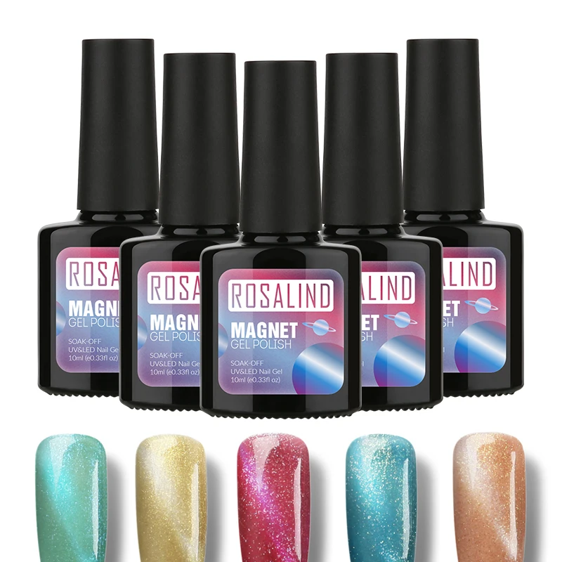

ROSALIND Gel 1S Nail Gel polish 10ML Cat Eyes Magnet C31-60 Gel Nail Polish Nail Art Soak-off UV LED Gel Lacquer