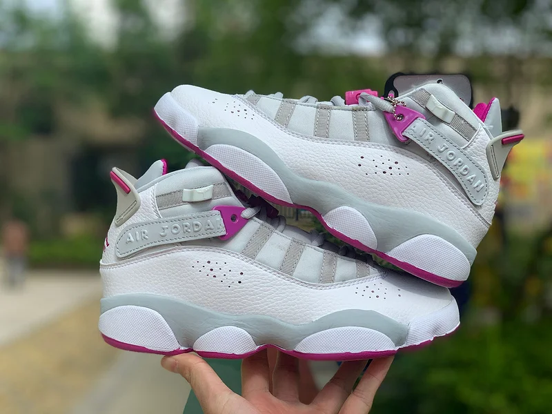 

New jordan 6 homme retro basketball shoes sneakers woman shoes Aj6 White Pink AJ6 Rings GS Six Crown Crown White Pink 323399-011