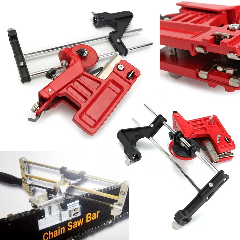Universal Pro Lawn Mower Chainsaw Chain File & Guide Sharpener Grinding Guide for Garden Chain