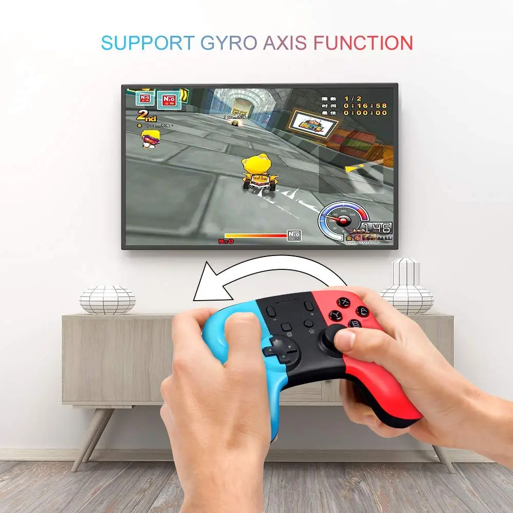 Беспроводной игровой контроллер для Nintendo Switch Console PC Android Bluetooth аккумуляторный геймпад Джойстик Nintend Switch Pro