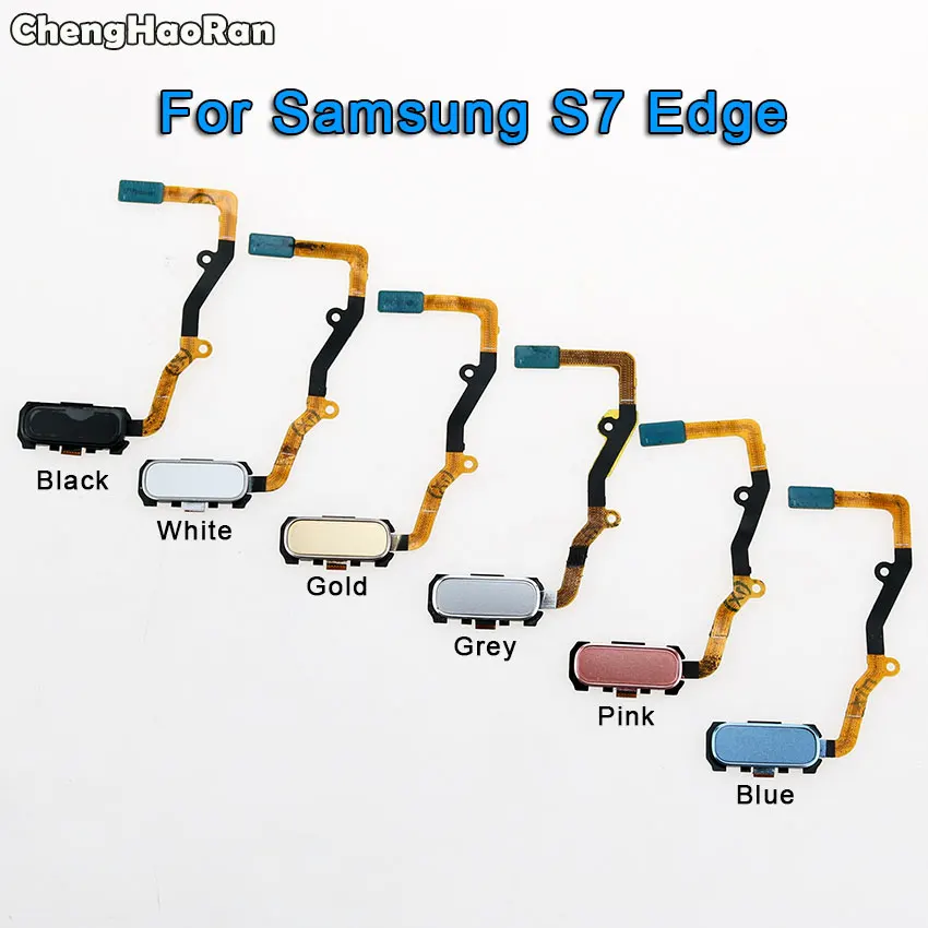 ChengHaoRan Touch ID гибкий кабель для samsung Galaxy S7 SM-G930 S7 Edge SM-G935 задняя Кнопка Домой сенсор отпечатков пальцев гибкий кабель