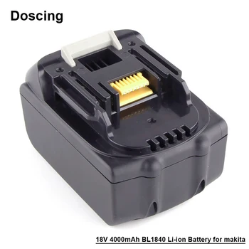 

Doscing 18V 4000mAh BL1840 Replacement Li-ion Battery for Makita 18V Battery BL1860 BL1850 BL1830 BL1840 194205-3 power tool