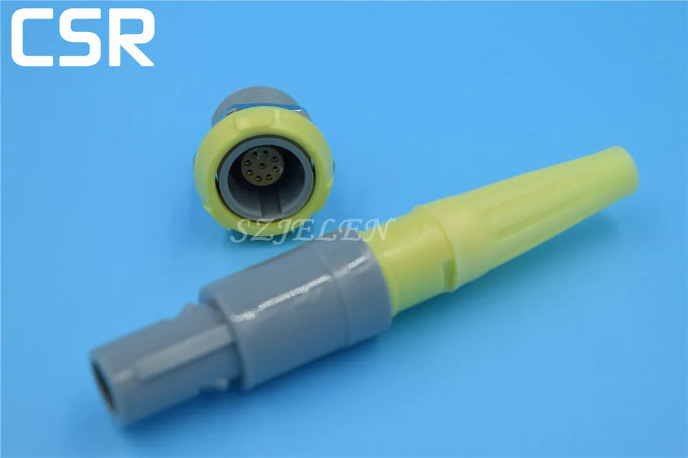 

LEMO connector 9 pin, PAG/PLG, oximetry, beauty instrument dedicated connector, Single Location, sheathed, color choice