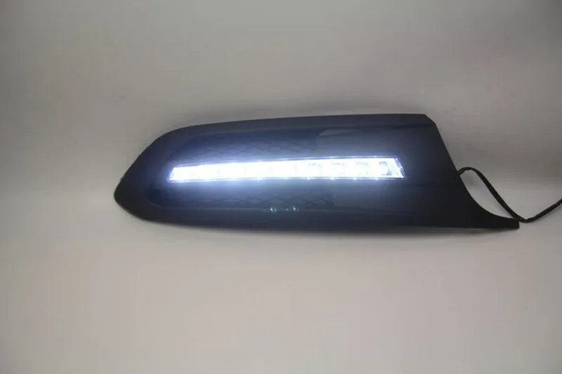 Автомобильный мигающий 1 пара для Volkswagen VW Jetta Sagitar 2012 2013 светодиодный DRL дневные ходовые огни дневной противотуманный свет