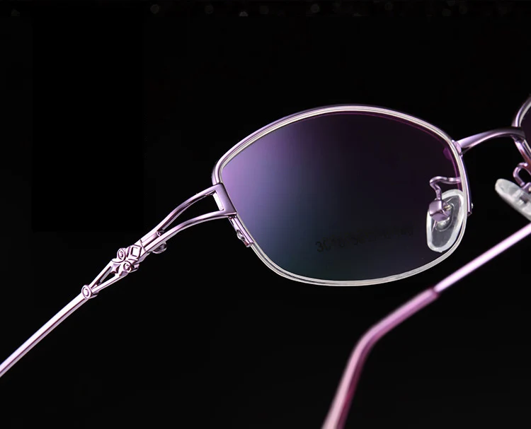 Титановый сплав, полуоправа, женские очки, ультра-светильник, вес, оптическая близорукость, оправа для очков, женские очки, очки Q140