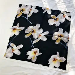 Новая весна 2019, Япония и Южная Корея бутоны 50 см x 50 чистого шелка цветок маленький квадратный шарф