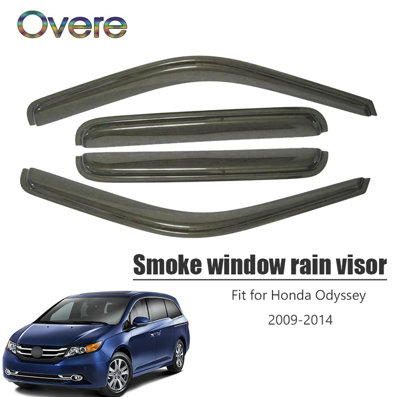 Овере Новинка; 1 комплект детский дым козырек на ветровом стекле для Honda Odyssey 2009 2010 2011 2012 2013 Vent Защита от солнца дефлекторы охранные предметы