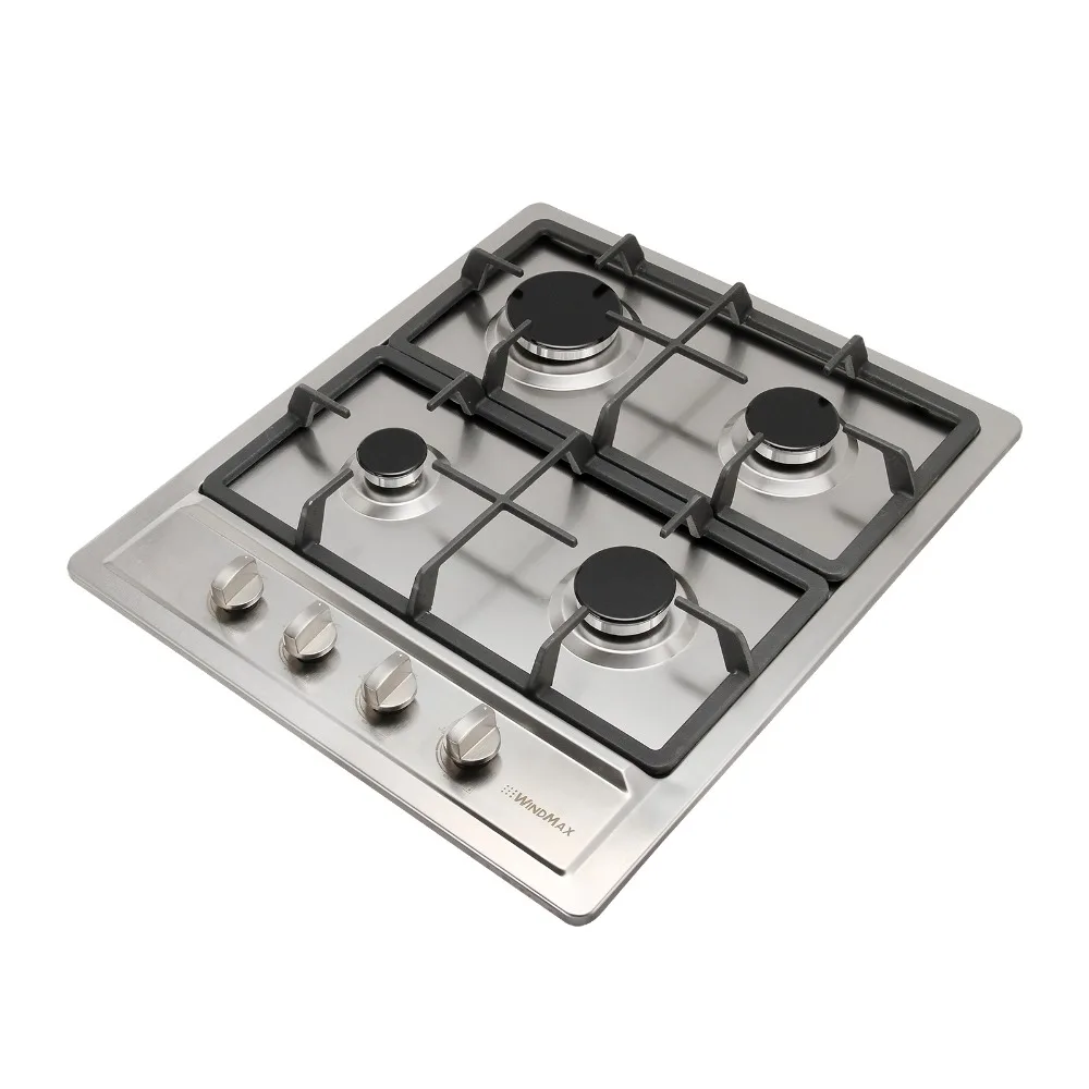 WINDMAX 23 6 &quotНержавеющая сталь 4 горелки газовая плита 3300 Вт LPG/NG Cooktops|Варочные