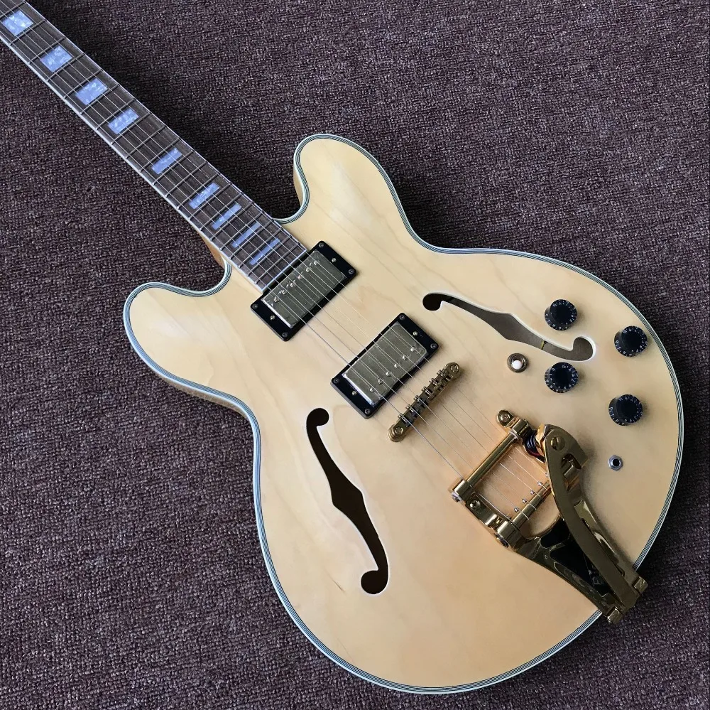 

2019 New pull string electric guitar can be customized according to requirements High-end jazz electric guitar Made in China