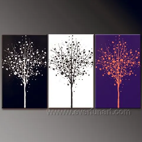 HandPainted Huge Modern 3-piece Landscape Oil Painting On Canvas for Wall Decor by Professional Artist | Дом и сад