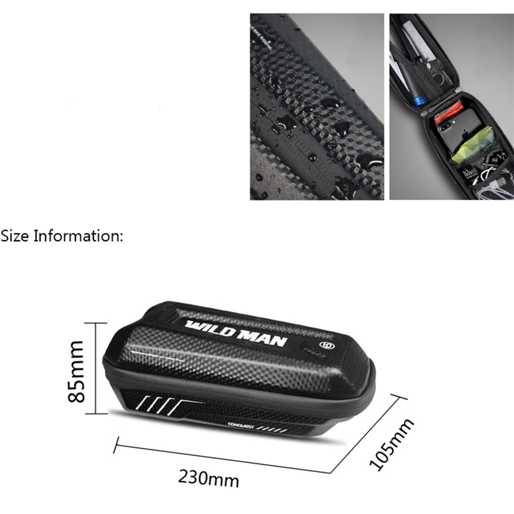 Cheap WILD MAN Bicycle Top Tube Front Beam Bag MTB Road Cycling Anti Pressure Shock Rainproof Bag Bike Accessories 4 Cheap WILD MAN Bicycle Top Tube Front Beam Bag MTB Road Cycling Anti Pressure Shock Rainproof Bag Bike Accessories 4