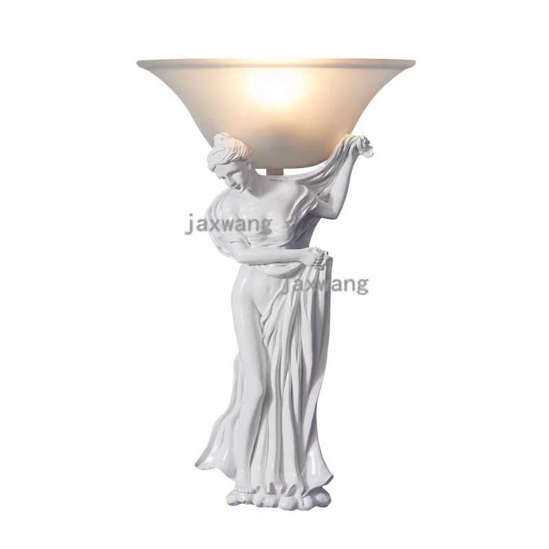 

Nordic Resin Angel Wall Lamp Living Room Bedside Lamp Simple Wall Light American Restaurant Decor Lighting Led Luminaire