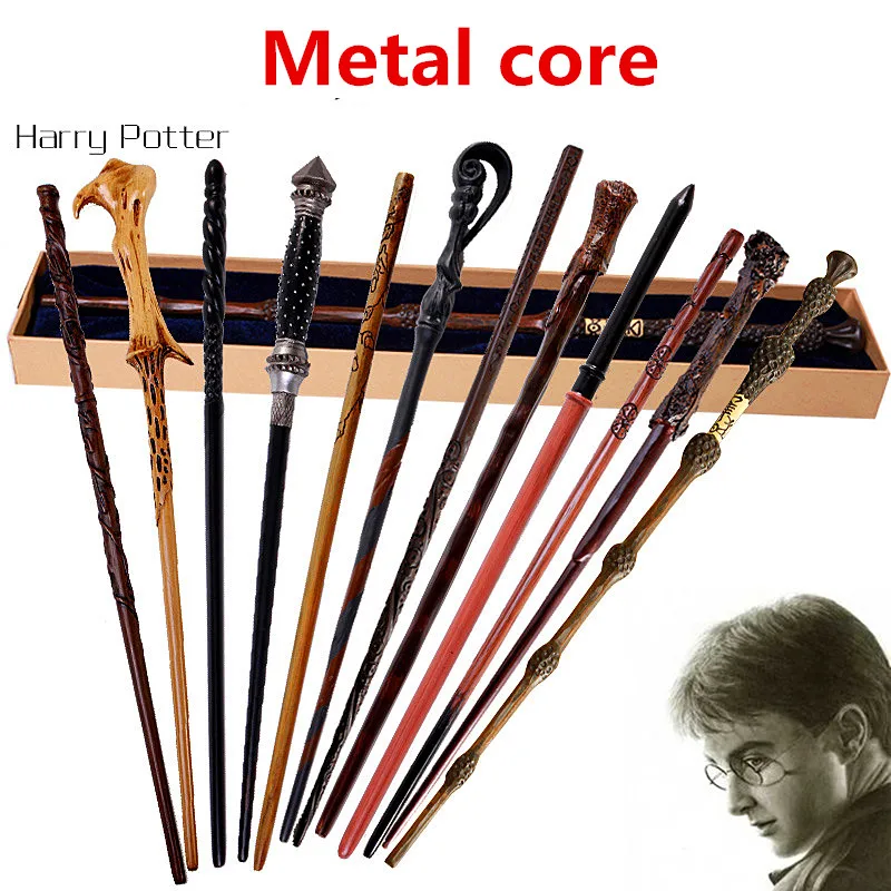 

Harry Potter magic Wand With Gift Box Packing Metal-Core Magic Wand For Children Cosplay Harry Potter Magical Wand