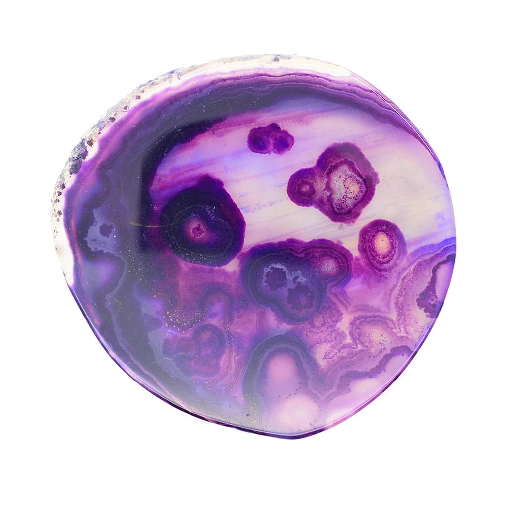 6pcs Colorful Irregular Agate Slice Quartz Crystal Coaster Placemat Decoration Ornaments for Jewelry Making DIY Pendant Charms